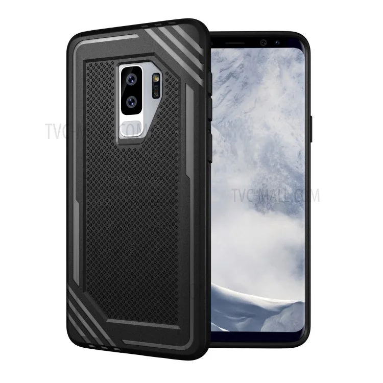 Anti-slip Armor TPU Mobile Phone Case for Samsung Galaxy S9+ G965 - Black