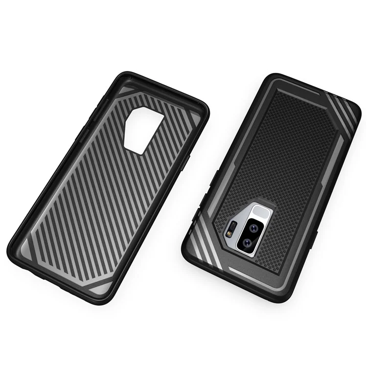 Anti-slip Armor TPU Mobile Phone Case for Samsung Galaxy S9+ G965 - Black