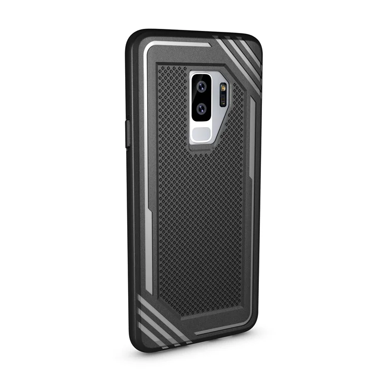 Anti-slip Armor TPU Mobile Phone Case for Samsung Galaxy S9+ G965 - Black