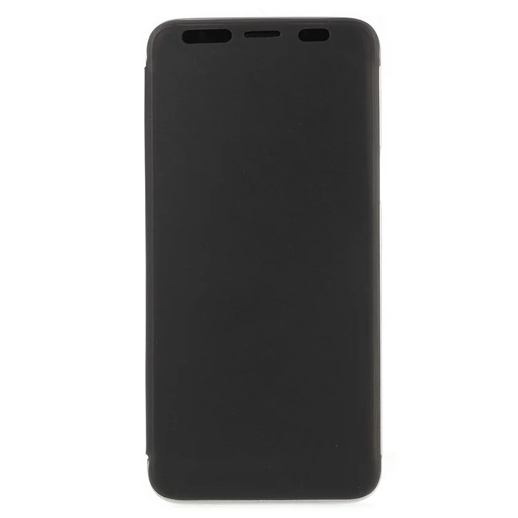 ROCK Dr.V Series Invisible Full Window View PC TPU Flip Case for Samsung Galaxy S9 SM-G960 - Black