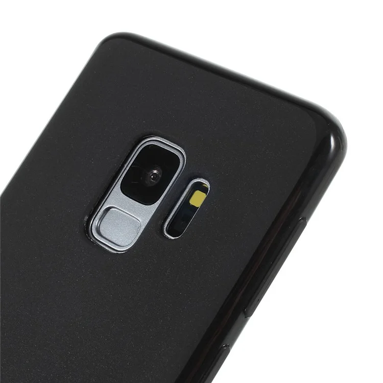 100Pcs/Set Matte Pudding Soft TPU Mobile Casing for Samsung Galaxy S9 G960 - Black