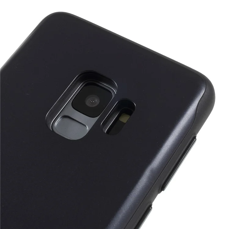 MERCURY GOOSPERY Sky Slide Card Holder PC TPU Case for Samsung Galaxy S9 SM-G960 - Black