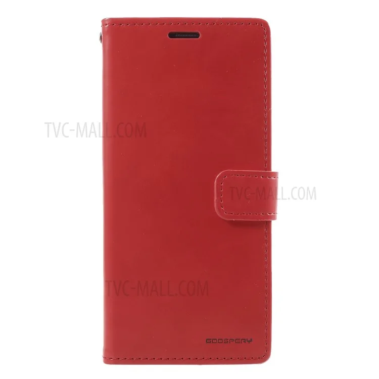 MERCURY GOOSPERY Blue Moon Stand Wallet Leather Case for Samsung Galaxy S9+ SM-G965 - Red