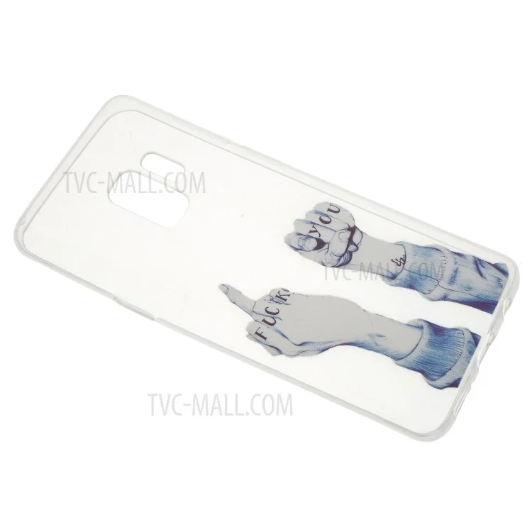 50Pcs/Set Pattern Printing TPU Mobile Case for Samsung Galaxy S9 SM-G960 - Hand Gesture