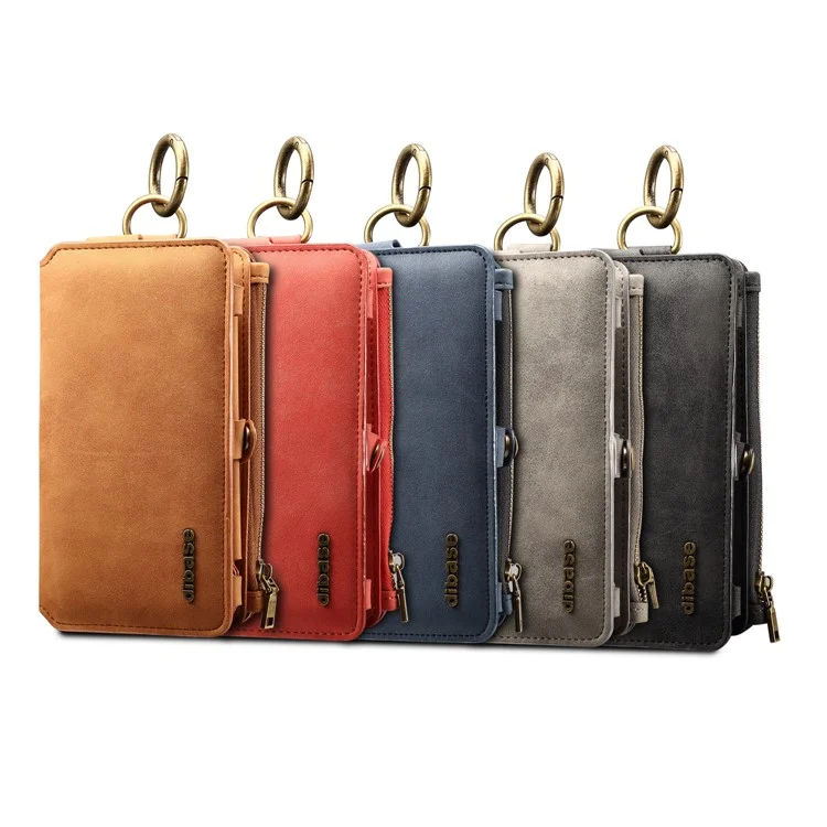 DIBASE Multifunctional Detachable 2-in-1 Leather Wallet Case for Samsung Galaxy S9 Plus SM-G965 - Black