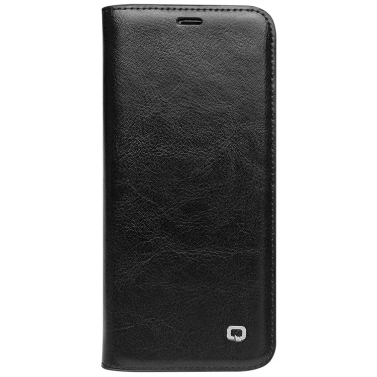 QIALINO Genuine Leather Protection Case with Card Holder for Samsung Galaxy S9 Plus G965 - Black