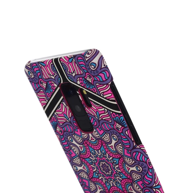 Ethnic Style Embossment Luminous Matte TPU Phone Case for Samsung Galaxy S9+ SM-G965 - Style 1
