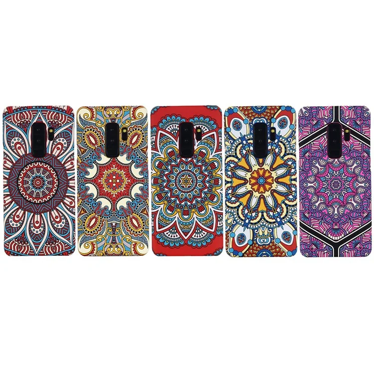 Ethnic Style Embossment Luminous Matte TPU Phone Case for Samsung Galaxy S9+ SM-G965 - Style 1