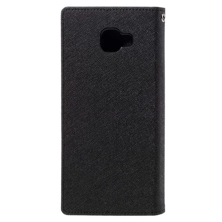 MERCURY GOOSPERY Leather Wallet Case for Samsung Galaxy A9 (2016) - Black