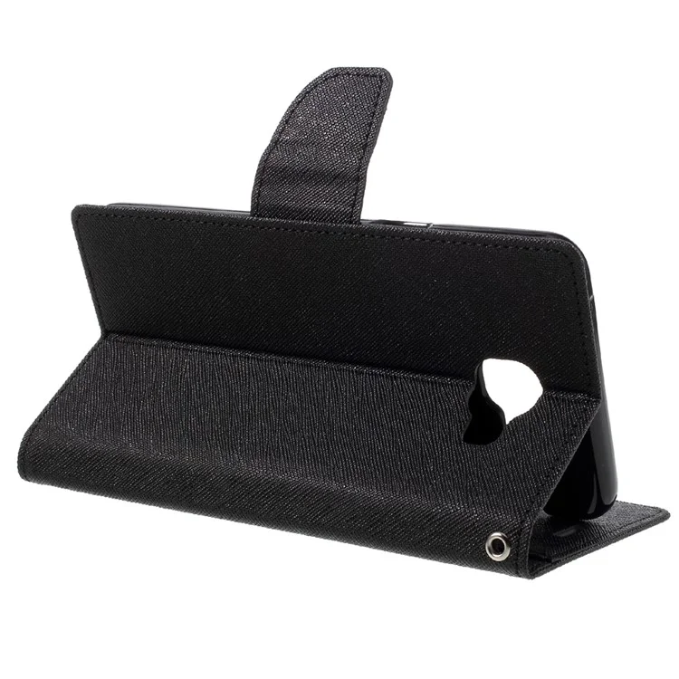 MERCURY GOOSPERY Leather Wallet Case for Samsung Galaxy A9 (2016) - Black