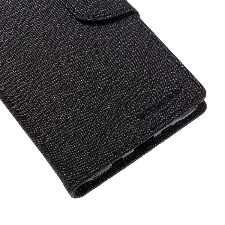 MERCURY GOOSPERY Leather Wallet Case for Samsung Galaxy A9 (2016) - Black