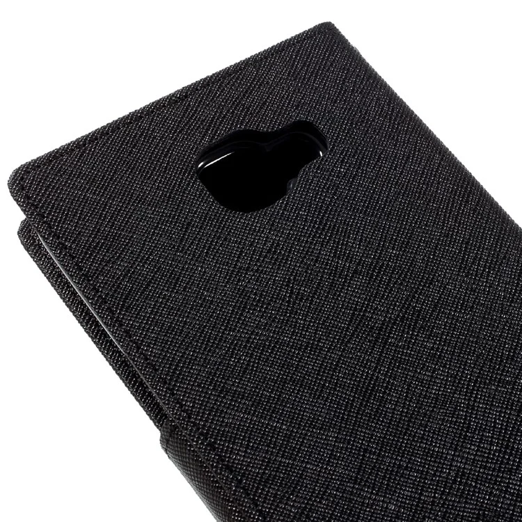 MERCURY GOOSPERY Leather Wallet Case for Samsung Galaxy A9 (2016) - Black
