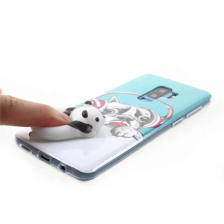 Squishy 3D Animal TPU Phone Case for Samsung Galaxy S9+ SM-G965 - Dog