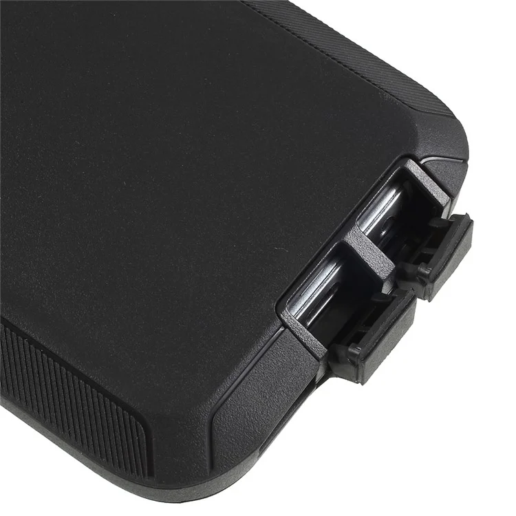 3-piece Shockproof Drop-proof Dust-proof PC Silicone Hybrid Case for Samsung Galaxy S9 G960 - Black