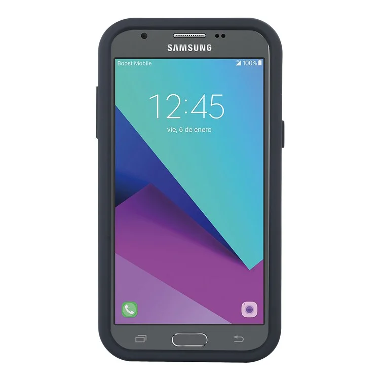 Detachable Shockproof PC + TPU Hybrid Back Case for Samsung Galaxy J3 (2017) EU Version/J3 Pro (2017) - Black