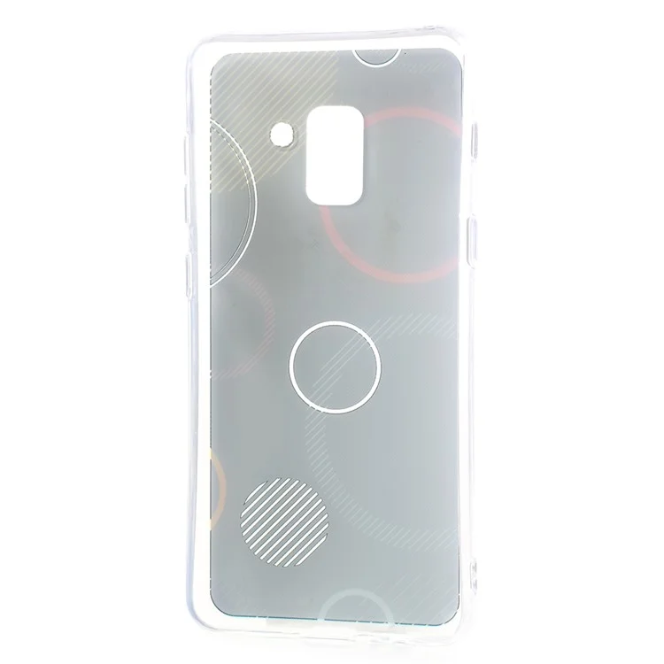 MERCURY GOOSPERY Da Vinci Series Pattern Printing Flexible TPU Jelly Case for Samsung Galaxy A8 (2018) - Black