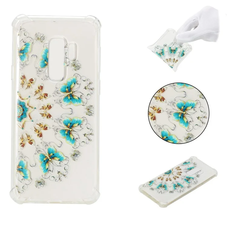 Pattern Printing TPU Accessory Case for Samsung Galaxy S9 Plus SM-G965 - Butterflies
