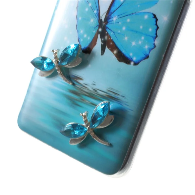 Rhinestone Decor Butterfly Pattern TPU Soft Case for Samsung Galaxy S9 SM-G960