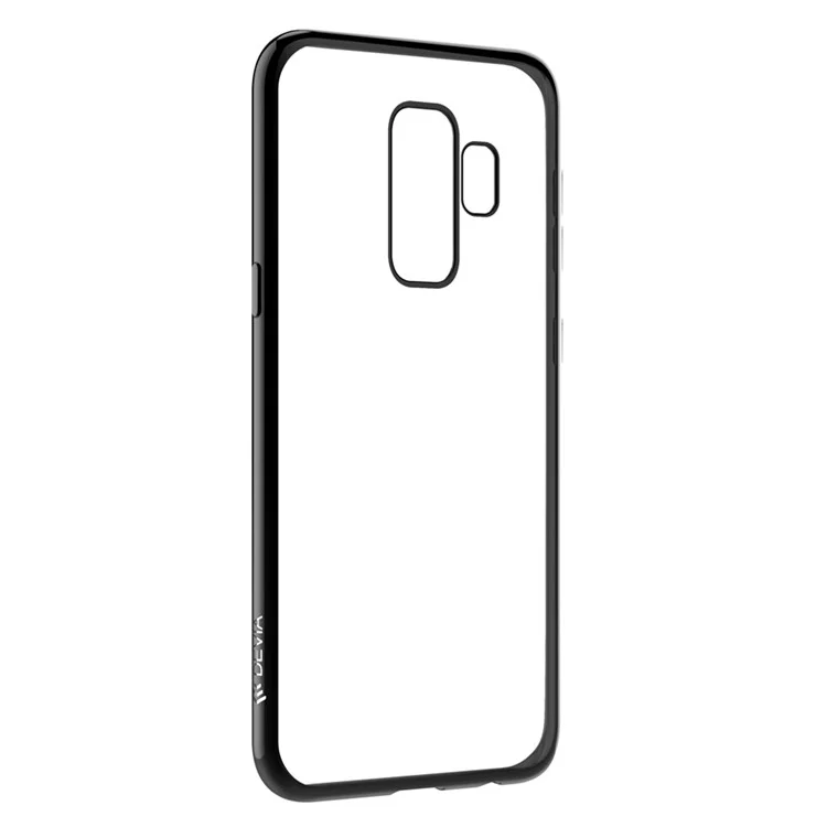 DEVIA Electroplating Edge Soft TPU Case for Samsung Galaxy S9 Plus SM-G965 - Black