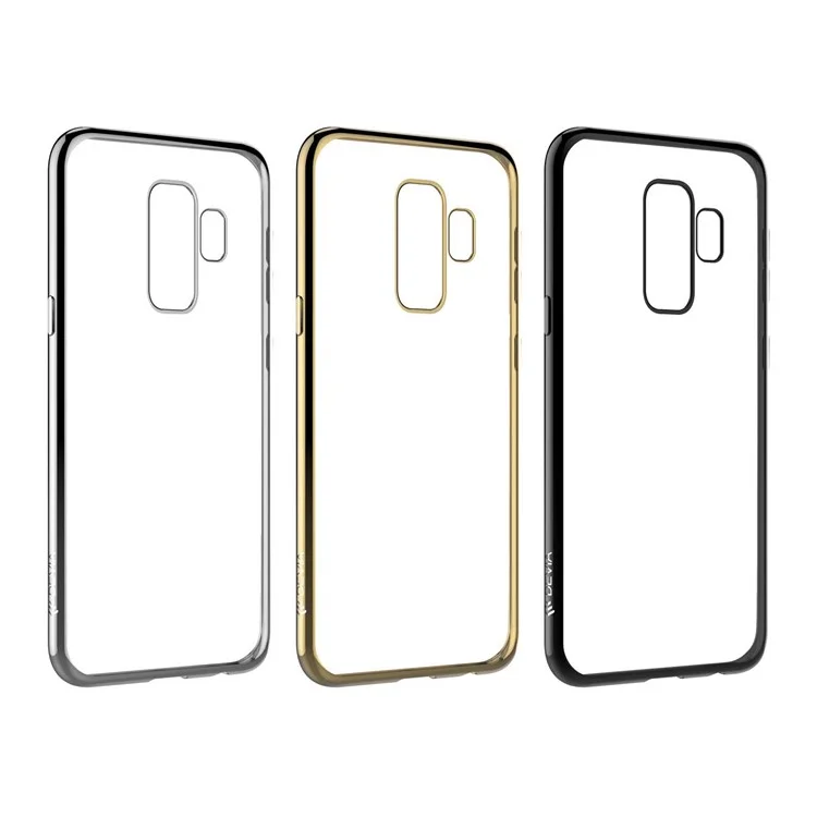 DEVIA Electroplating Edge Soft TPU Case for Samsung Galaxy S9 Plus SM-G965 - Black