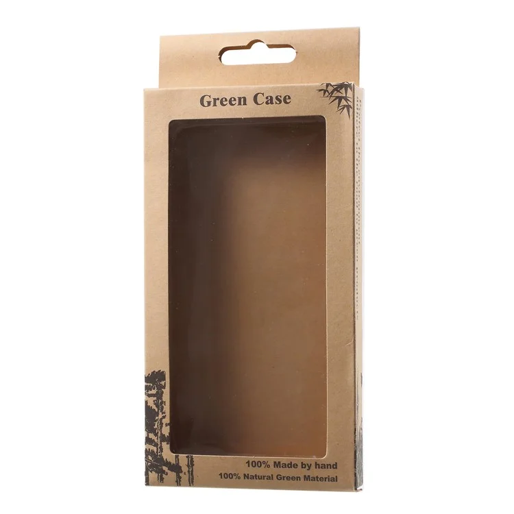 Real Wood Skin PC Back Phone Case for Samsung Galaxy S9 Plus SM-G965 - Beige