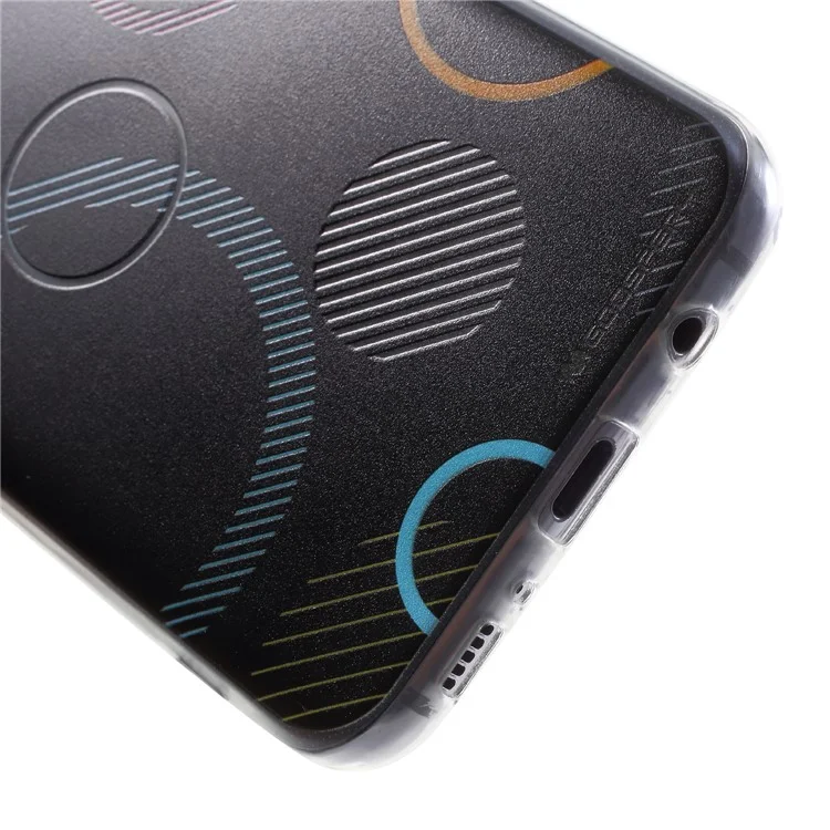 MERCURY GOOSPERY Da Vinci Series Pattern Printing Soft TPU Jelly Case for Samsung Galaxy S8+ SM-G955 - Black