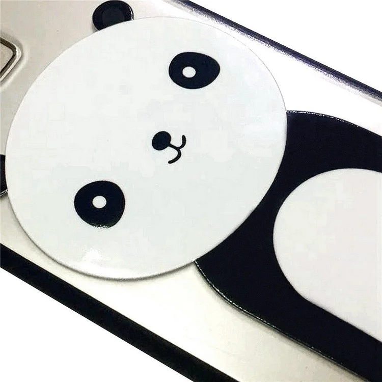 Embossment Pattern Rubberized TPU + PC Hybrid Case for Samsung Galaxy S9 SM-G960 - Panda