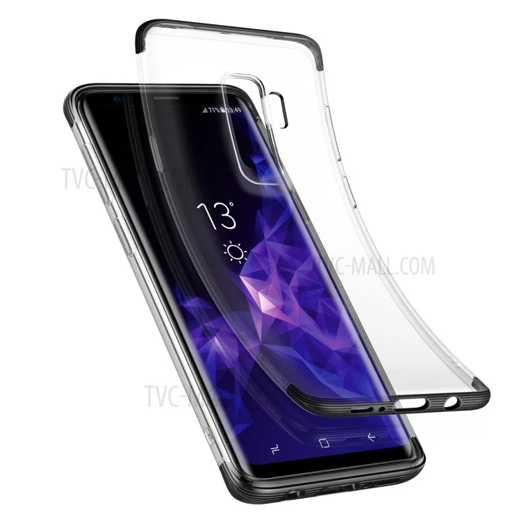 BASEUS Armor Protection Hybrid Anti-drop Cell Phone Cover Case (PC+TPU) for Samsung Galaxy S9 Plus SM-G965 - Black