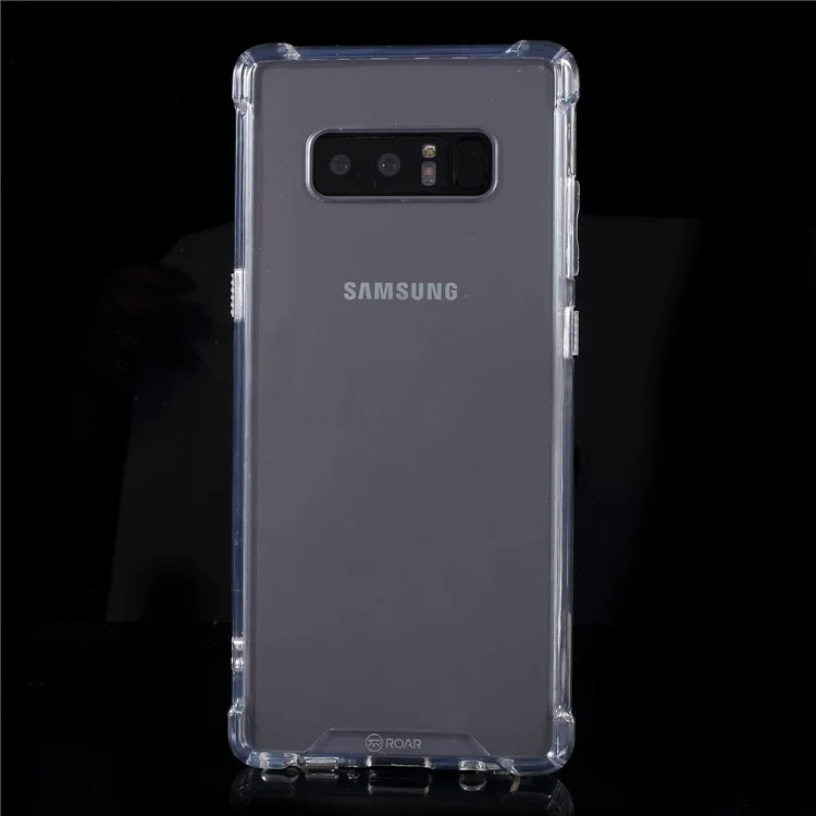 ROAR KOREA Clear Acrylic Back + TPU Edge Combo Shockproof Cover Accessory for Samsung Galaxy Note 8 N950