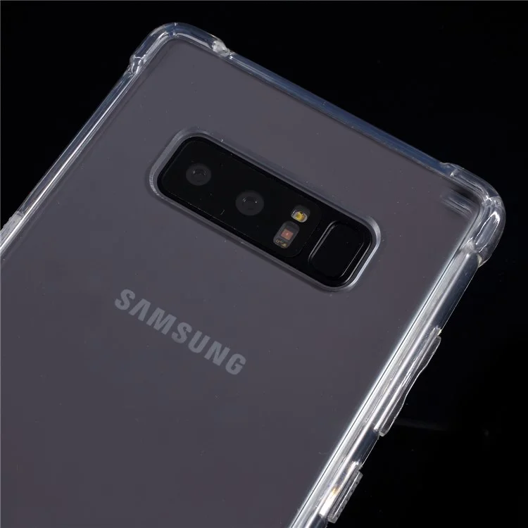 ROAR KOREA Clear Acrylic Back + TPU Edge Combo Shockproof Cover Accessory for Samsung Galaxy Note 8 N950
