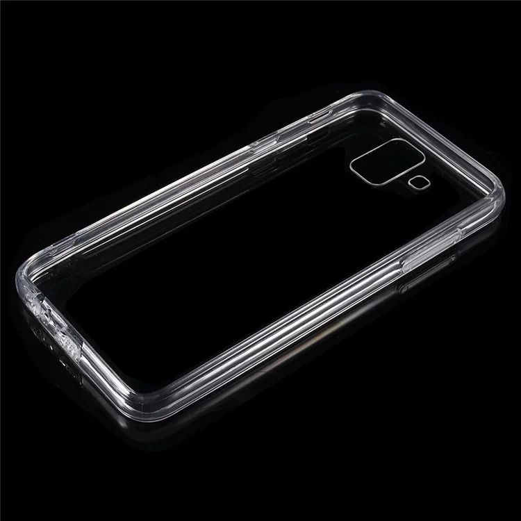 Crystal Clear Acrylic+ TPU Hybrid Back Case for Samsung Galaxy A6 (2018) - Transparent
