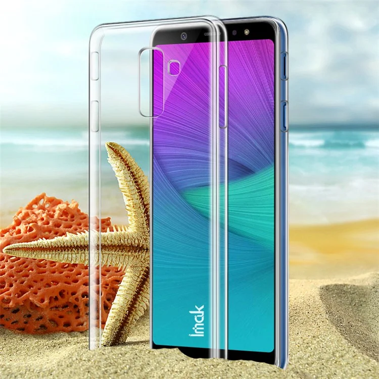 IMAK Clear Wear-resistant Hard Plastic Case for Samsung Galaxy A6+ (2018)