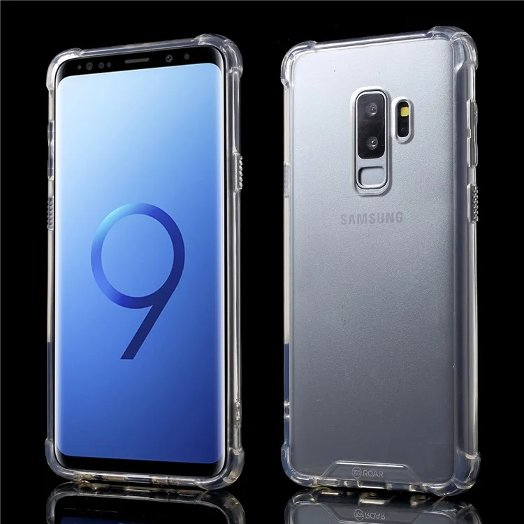ROAR KOREA for Samsung Galaxy S9+ SM-G965 Shockproof Clear Acrylic Back + TPU Edge Combo Shell