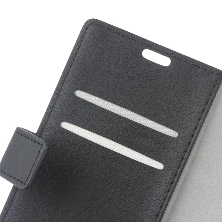 Wallet Stand Flip Leather Phone Case for Samsung Galaxy J7 Prime 2 / J7 Prime (2018) - Black