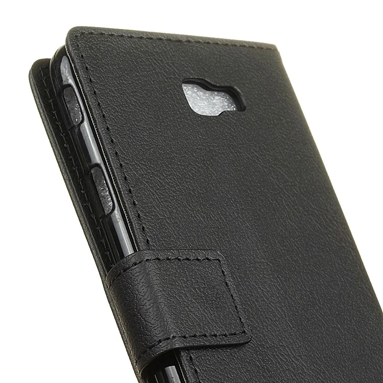 Wallet Stand Flip Leather Phone Case for Samsung Galaxy J7 Prime 2 / J7 Prime (2018) - Black