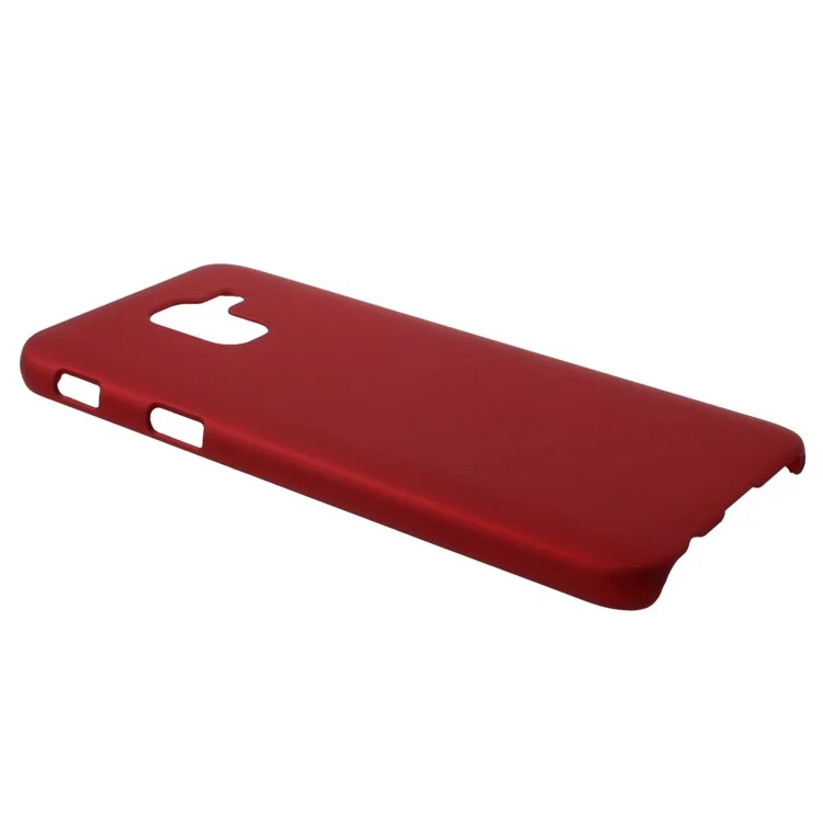Rubberized Hard Plastic Case for Samsung Galaxy J6 (2018) - Red