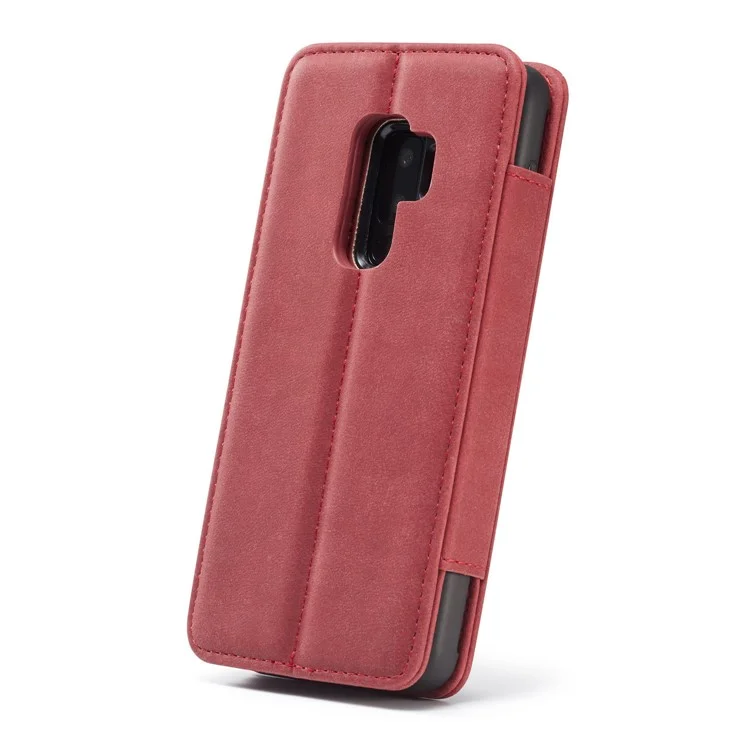 CASEME H2 Han Series Detachable 2-in-1 Leather Phone Case Stand for Samsung Galaxy S9+ SM-G965 - Red
