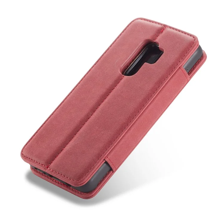 CASEME H2 Han Series Detachable 2-in-1 Leather Phone Case Stand for Samsung Galaxy S9+ SM-G965 - Red