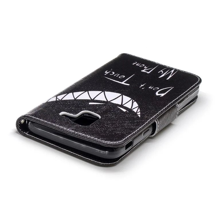 Pattern Printing Willet Cuero Magnetic Case Para Samsung Galaxy J6 (2018) - no Toque mi Teléfono