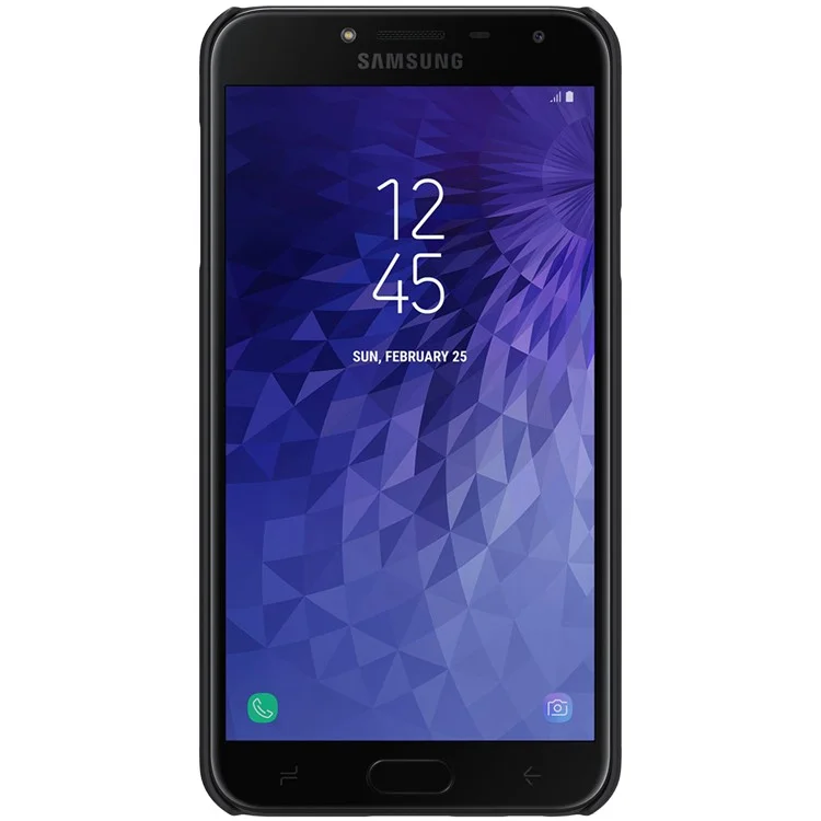 NILLKIN for Samsung Galaxy J4 (2018) Super Frosted Shield PC Hard Case + Screen Film - Black