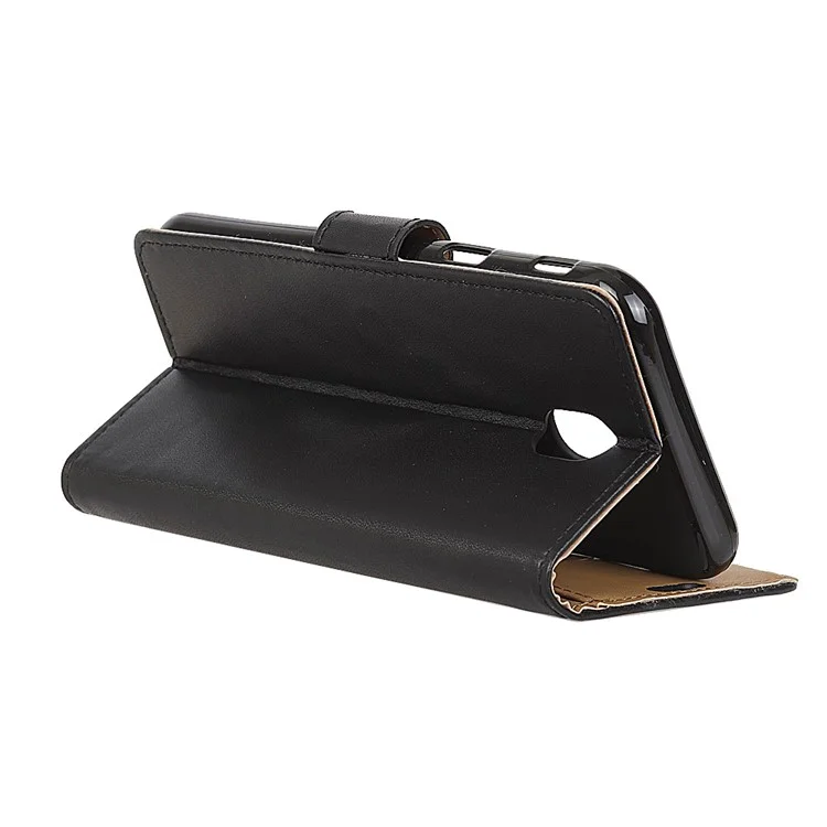 Wallet Leather Stand Case for Samsung Galaxy J3 (2018) / J3 Star - Black