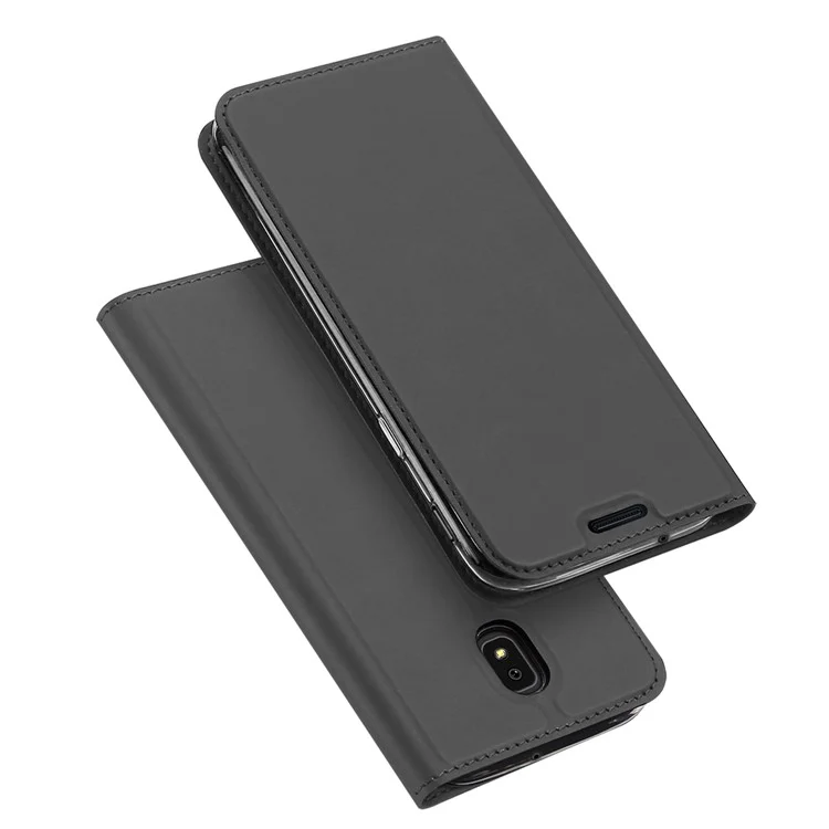 DUX DUCIS Skin Pro Series Leather Stand Case for Samsung Galaxy J7 (2018) - Grey