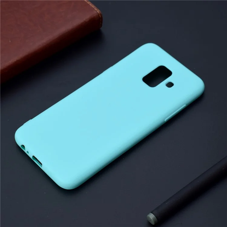 Soft Matte TPU Protective Case for Samsung Galaxy A6 (2018) - Baby Blue