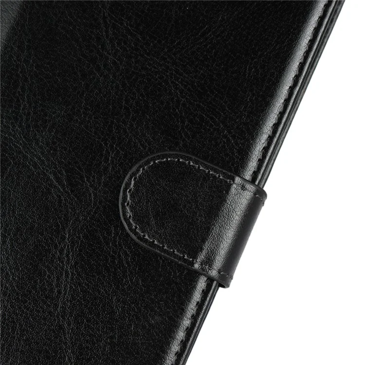 Detachable 2-in-1 Crazy Horse Leather Wallet Shell + TPU Back Case for Samsung Galaxy S9+ SM-G965 - Black
