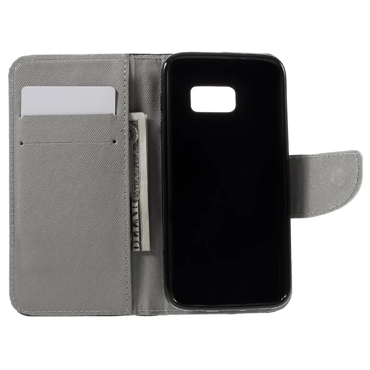 Wallet Leather Stand Case for Samsung Galaxy S7 G930 - Do not Touch My Phone