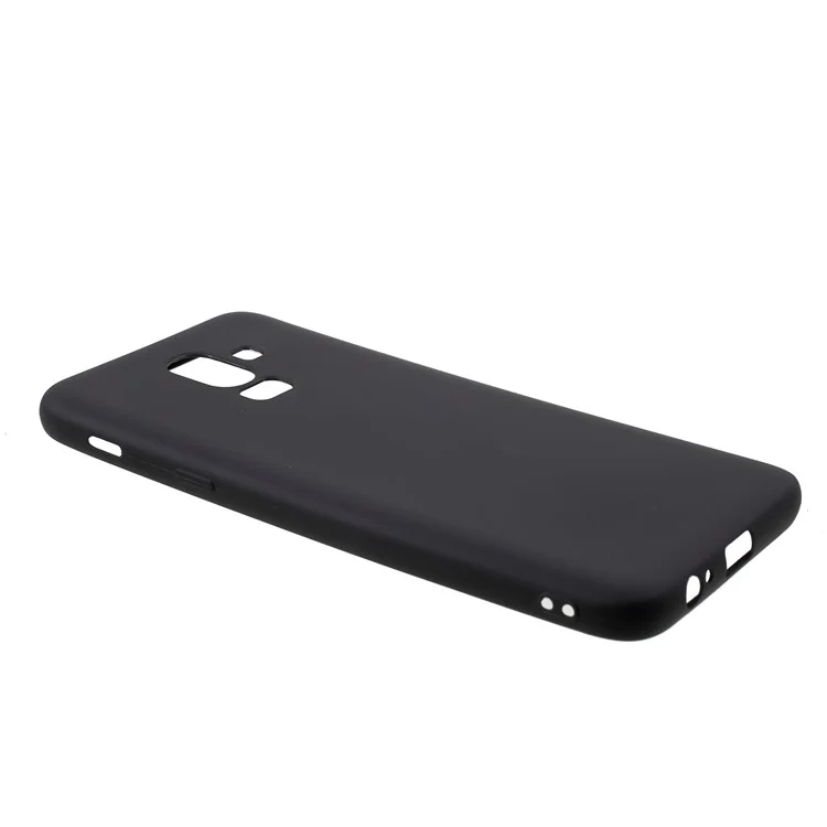 Matte Anti-fingerprint TPU Phone Case for Samsung Galaxy J8 (2018) - Black