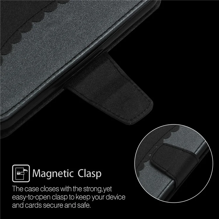 Bi-color Splicing PU Leather Wallet Cover Case for Samsung Galaxy S9 SM-G960 - Black / Grey