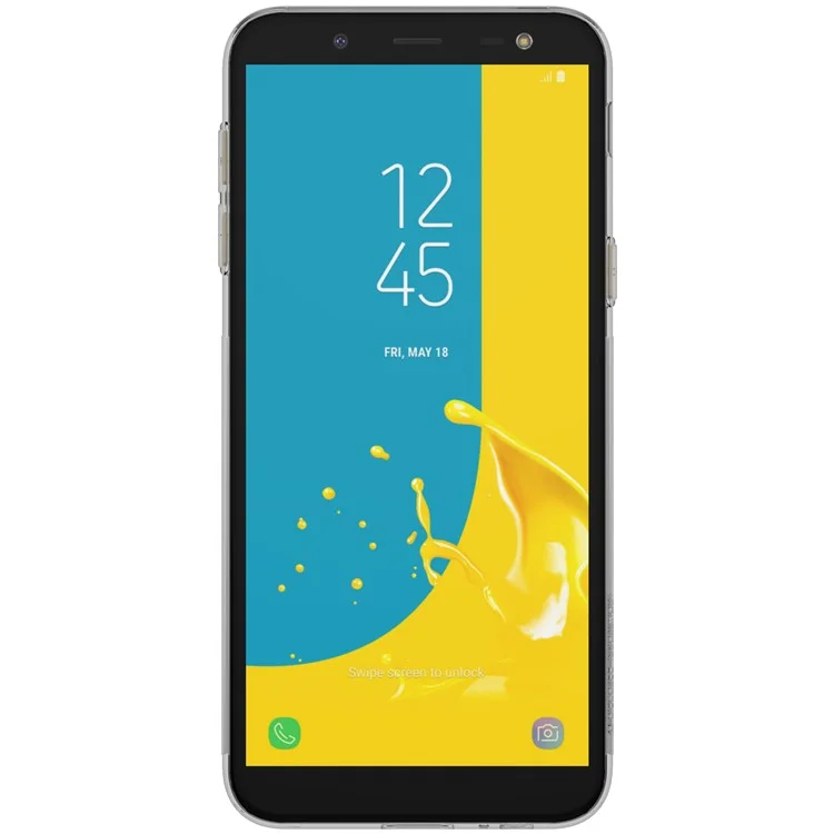 NILLKIN Nature 0.6mm Soft TPU Protective Phone Accessory Case for Samsung Galaxy J6 (2018) - Grey