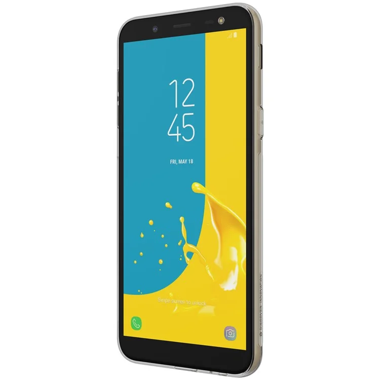 NILLKIN Nature 0.6mm Soft TPU Protective Phone Accessory Case for Samsung Galaxy J6 (2018) - Grey