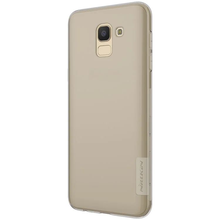 NILLKIN Nature 0.6mm Soft TPU Protective Phone Accessory Case for Samsung Galaxy J6 (2018) - Grey